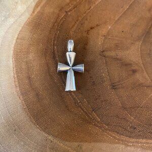 RETIRED James Avery Large St. Teresa Cross Pendant, Sterling Silver